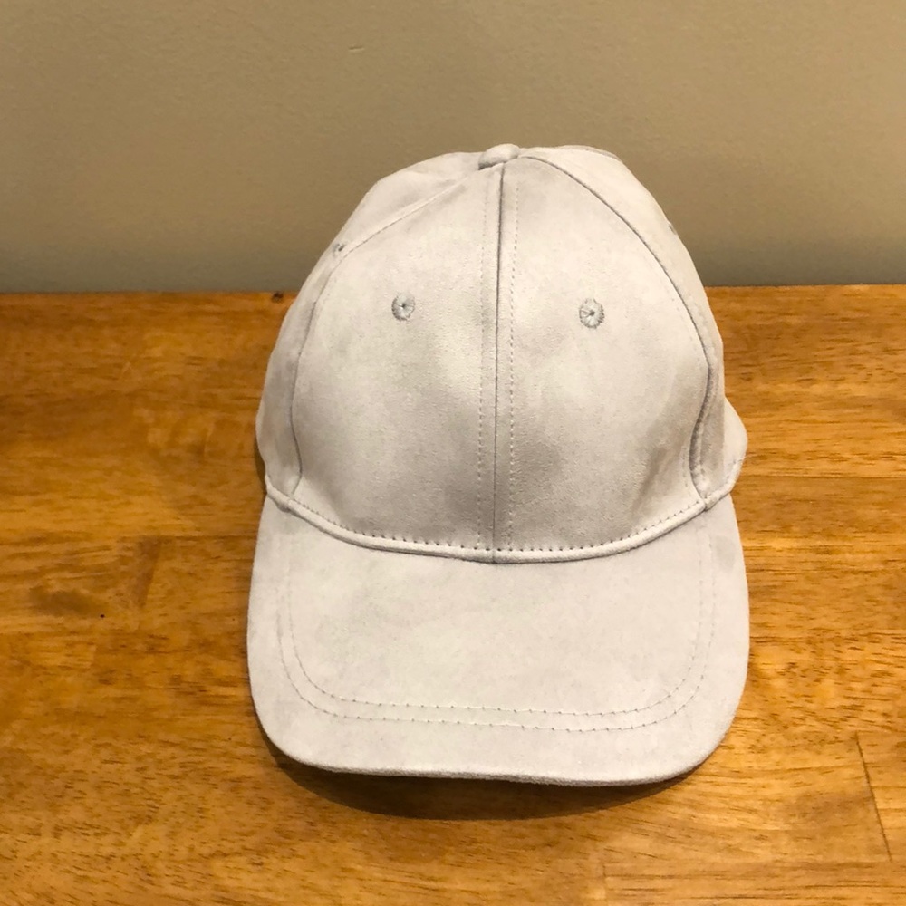 Grey Velvet Baseball Cap Hat Gap